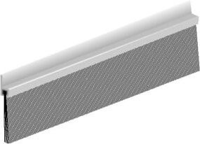 Ellen Tor-Türdichtschiene IBS 60 Aluminium alufarben Länge: 2500 mm - Bild 1