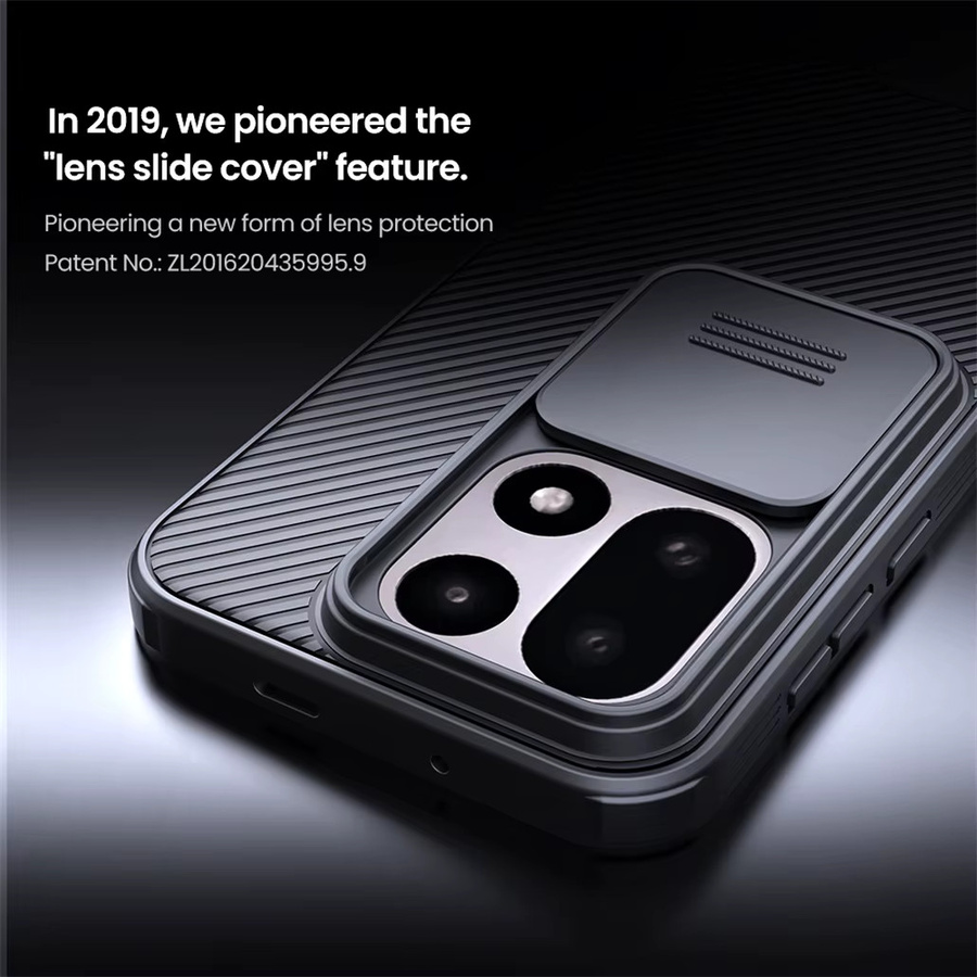 NILLKIN CamShield Pro Schutzhülle für OnePlus 15 in Schwarz mit Sichtschutz und Slide-Kamera-Abdeckung - Bild 1