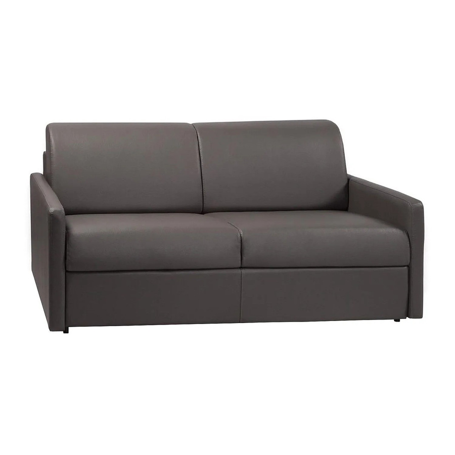 Schlafsofa Calife Vente-unique in Grau mit Polsterung und Kunstlederbezug - Bild 2