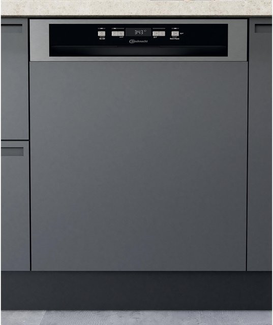 Bauknecht teilintegrierter Geschirrspüler in Silber, Breite: 60 cm, Modell BKSV1 PAN - Bild 1
