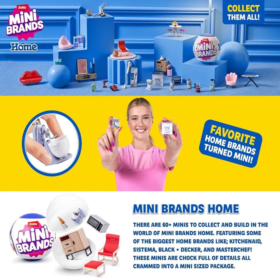 ZURU Mini Brands Home Surprise Möbel Überraschungsbox Spielzeug - Bild 3