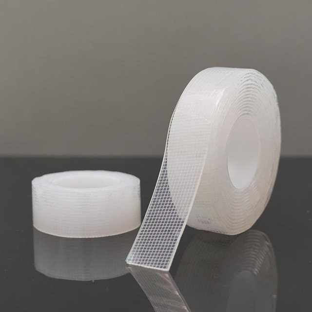Superstarkes doppelseitiges Klebeband, transparent und wasserdicht, Farbe: Weiß, Breite: 20 mm, Länge: 1 m, Dicke: 1 mm - Bild 1