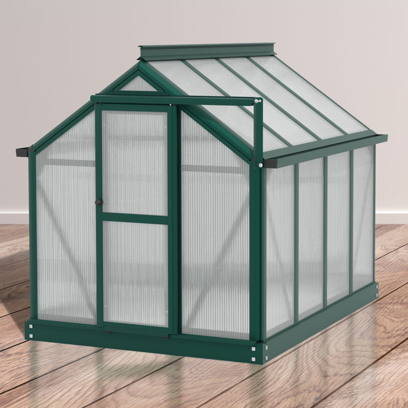 Vitavia Minigewächshaus Merlin in Smaragdgrün mit 4mm HKP, B/H/T: 87 x 111 x 120 cm - Bild 4