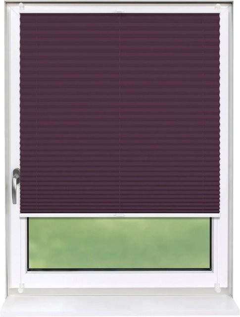 Deco-Raum Plissee Basic Klemmfix Violett blickdicht Breite: 40 cm, Höhe: 150 cm - Bild 1