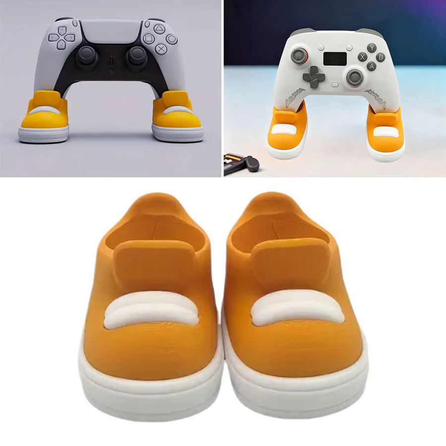 Creative Wacky Shoes Game-Controller-Halterung in Gelb, innovativer schuhförmiger Griffständer für Gaming-Konsolen - Bild 4