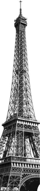 Komar Fototapete Vlies Tour Eiffel Breite: 50 cm, Höhe: 270 cm - Bild 1