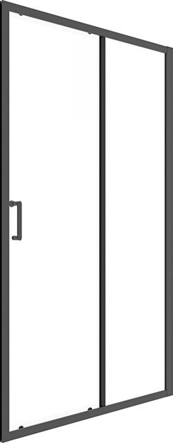 baliv Dusch-Schiebetür DUK-120.91T in Schwarz mit transparentem Glas, B: 120 cm, H: 195 cm - Bild 1