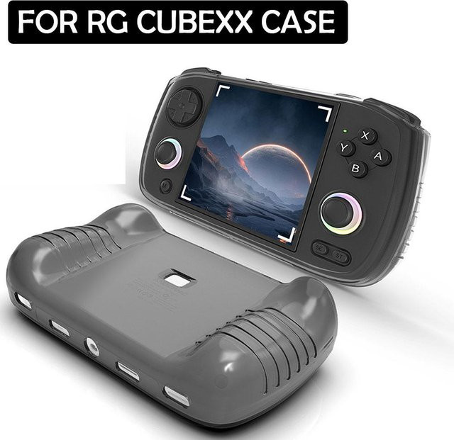 Transparente Schutzhülle aus weichem TPU für deine RG CubeXX Handheld-Konsole - Bild 1