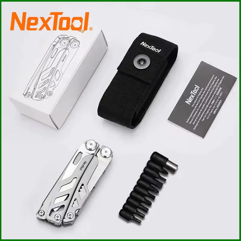 NexTool Flaggschiff Max 14-in-1 EDC-Multitool-Zange aus Edelstahl in Silber mit Schere und Klappmesser für Outdoor und Camping - Bild 4