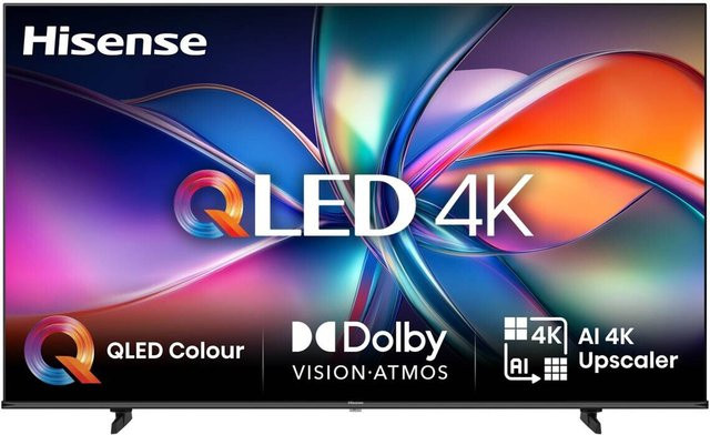 Hisense QLED-Fernseher 65E77Q in Schwarz, Breite: 145 cm, Höhe: 90 cm - Bild 1