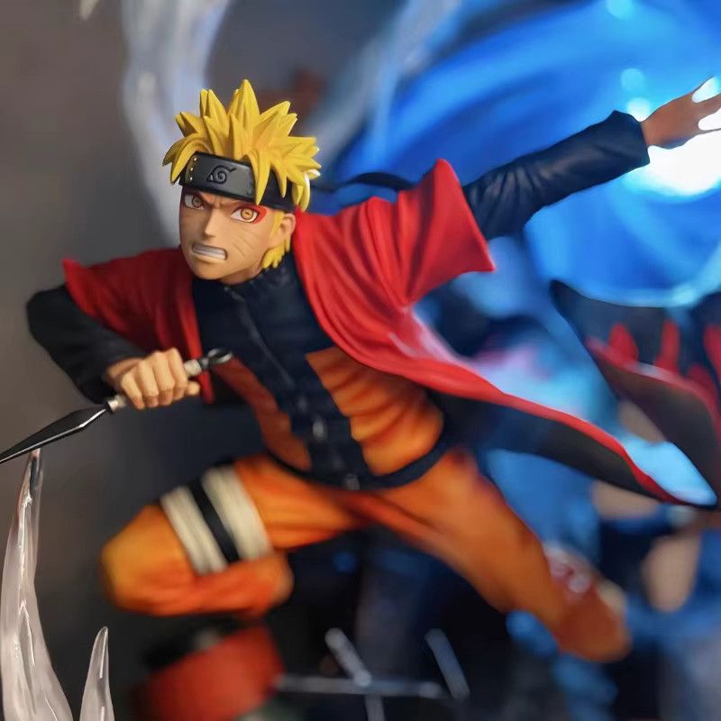 Bandai Anime Figur Uzumaki Naruto aus PVC als leuchtendes Desktop Ornament in Multicolor, Höhe: 30 cm - Bild 3