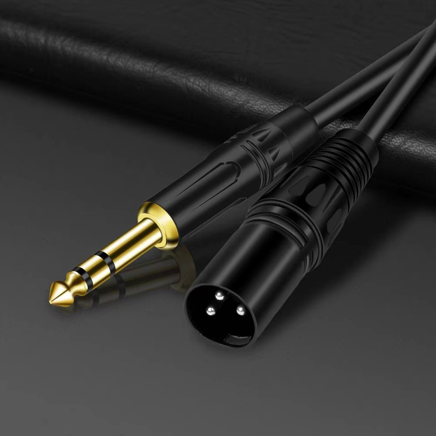 Stereo-Audiokabel von okdeals mit 6,35 mm TRS-Stecker auf XLR-Stecker in Schwarz - Bild 4