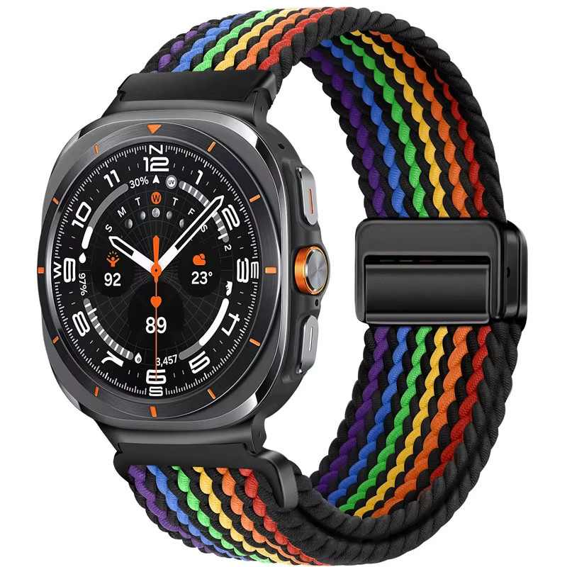 jansin Uhrenarmband Nylon, geflochten, bunt, Unisex - Bild 4