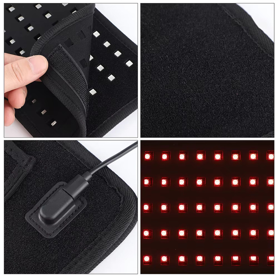agdoad Nahinfrarotlichtmaschine für Ganzkörper, 660 nm, 850 nm, Unisex, Schwarz - Bild 5