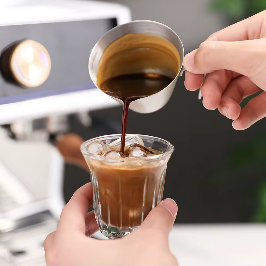 WUWANLI Espresso-Extraktionstasse aus Edelstahl 304 mit Skala, Silber, 100 ml - Bild 4