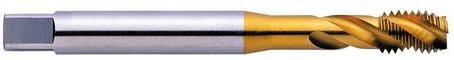 Exact Maschinengewindebohrer M12 1.75mm metrisch, Rechtsschneidend DIN 376, HSS-E Cobalt, Silber - Bild 1