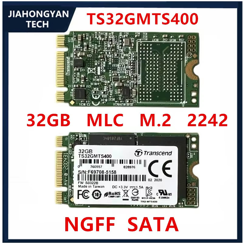 Transcend MTS400 M.2 2242 SATA SSD 32 GB MLC Green - Bild 2