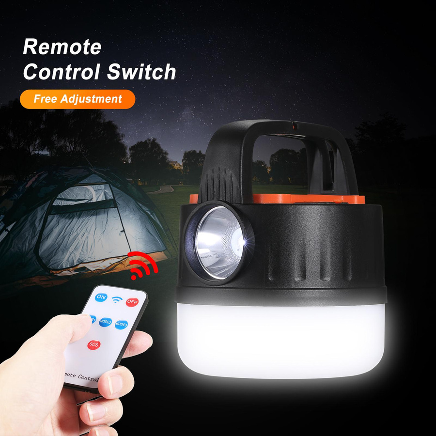 TOMTOP JMS Solar-LED-Campinglaterne als wiederaufladbare Zeltleuchte und Hängelampe in Schwarz - Bild 4