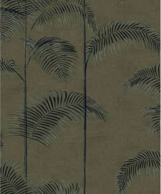 LOOKS by Wolfgang Joop Vliestapete Palm Deluxe Grün botanisches Floral Design FSC Non-Woven - Bild 1