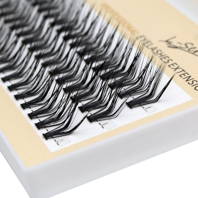 Premium 30D L Curl Cluster Wimpernverlängerung, Black, Natürlich - Bild 1