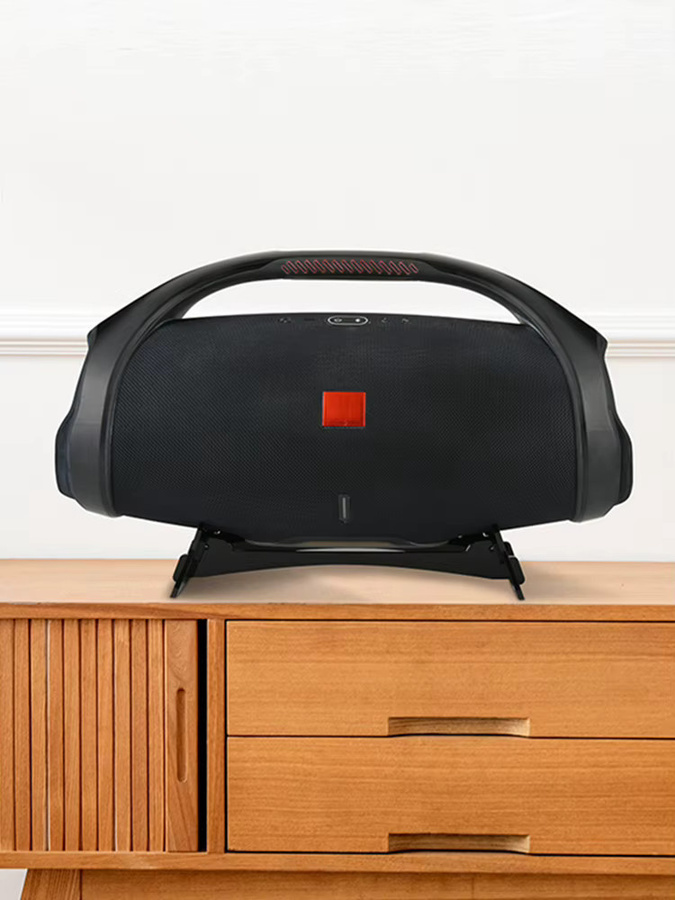 ALLOYSEED Acryl Desktop-Ständer für JBL Boombox 3 2 1, Lautsprecherhalterung mit Schutzhüllen-Set und Griffband, transparent oder schwarz - Bild 5