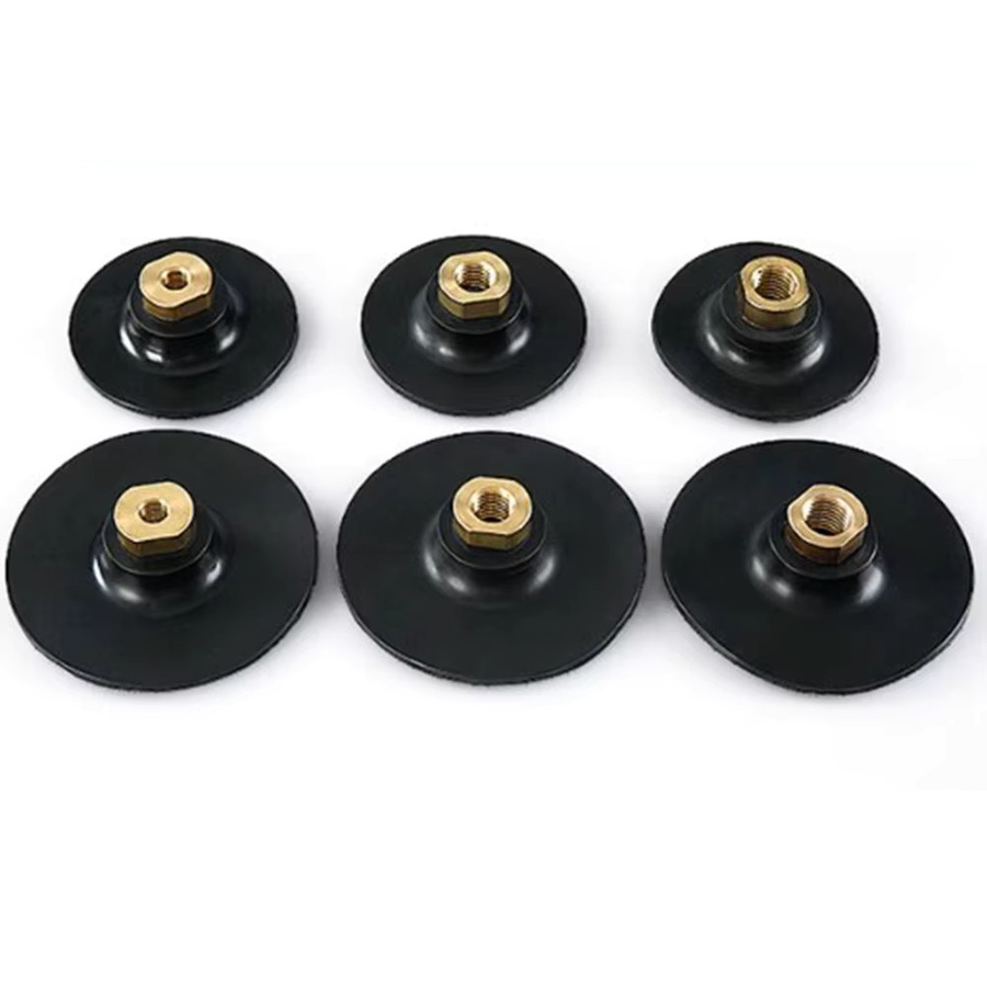 Vibratite Gummi Stützteller in Schwarz mit M10 für M14 Gewinde für Winkelschleifer und Polierpads - Bild 6