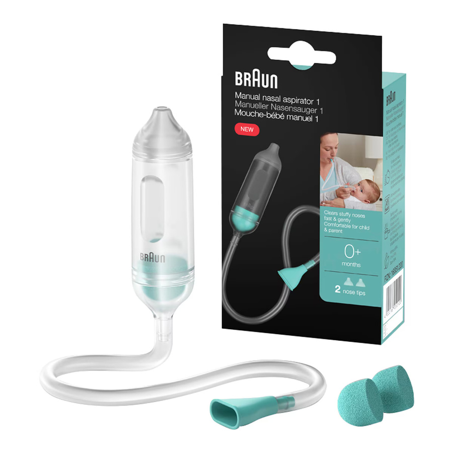 Braun Manueller Nasensauger mit Mundabsaugung, BPA-frei und transparent - Bild 2