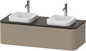 Duravit Waschtischunterschrank Happy D.2 Plus für Konsole, 1 Auszug, Farbe: leinen, B/T/H: 130 x 55 x 35,4 cm - Bild 1