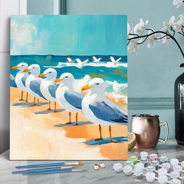 RUOPOTY Malen nach Zahlen Set mit Leinwand für DIY Dekorative Wandkunst - Bild 1