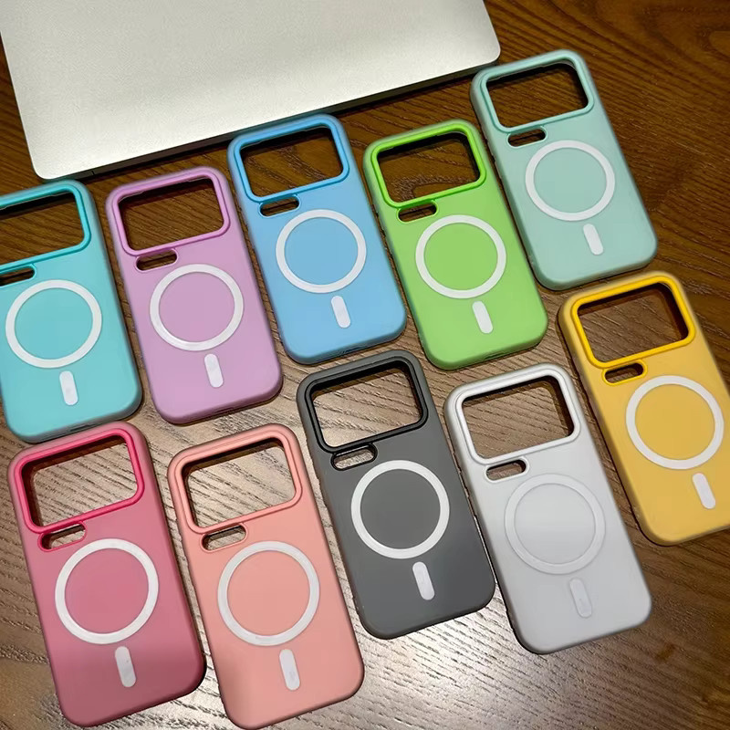 2 in 1 Candy Color MagSafe Wireless Charging Case für Xiaomi Mi 17 Pro Max 15 14 Pro stoßfeste Schutzhülle aus PC und TPU in Multicolour und Schwarz - Bild 2