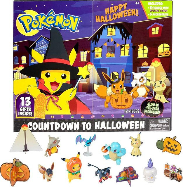 Bandai Pokémon Pikachu Halloween-Adventskalender, Mini-Sammelfiguren, ab 3 Jahren - Bild 1
