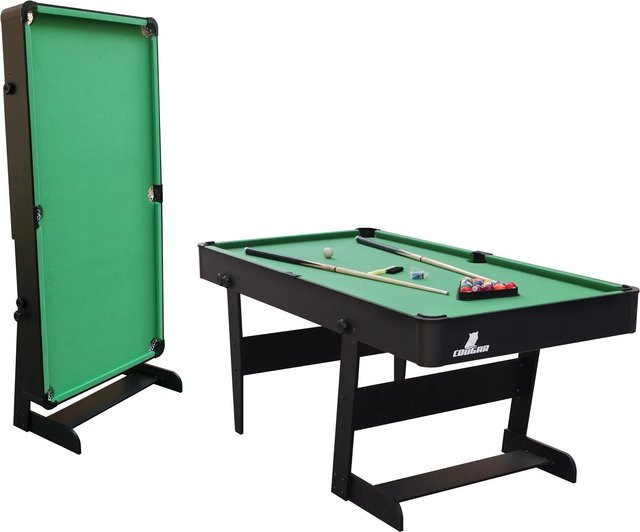 Cougar Billardtisch Hustle XL, faltbar, Schwarz Grün - Bild 1
