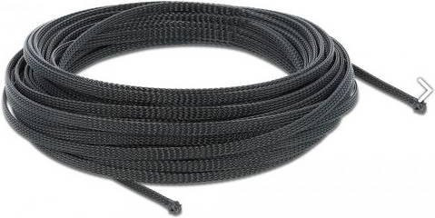 Delock Geflechtschlauch aus Polyester in Schwarz, 10 m - Bild 1