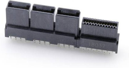 Molex Buchsengehäuse-Platine 461146241 in Schwarz und Gold - Bild 1