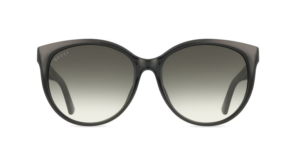 Gucci GG0636SK Sonnenbrille Cat Eye, Vollrand, Kunststoff, schwarz, grau, Damen - Bild 1