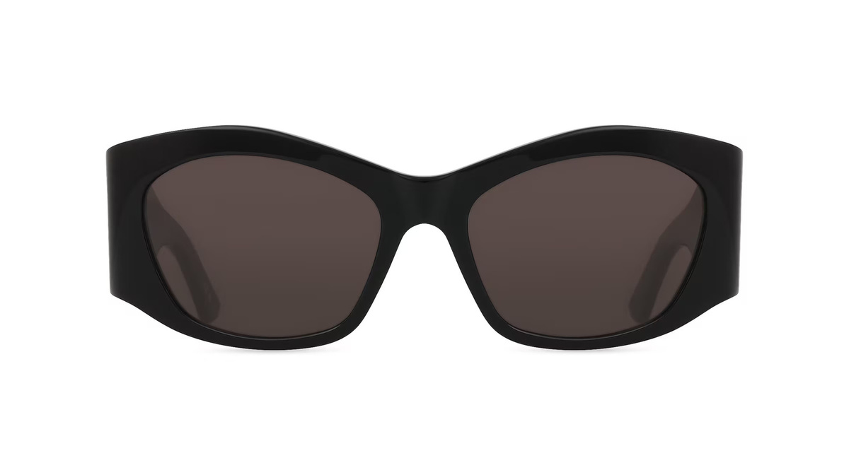 Balenciaga BB0329S Sonnenbrille, Vollrand, quadratisch, Acetat, Unisex, schwarz, grau - Bild 1