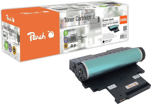 Peach S406 Trommeleinheit für Samsung CLT-R406/SEE und SU403A, wiederaufbereitet, passend für Samsung Xpress C 460 W, Samsung CLP-360 und Samsung CLP-360 N - Bild 1