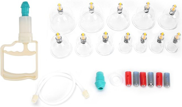 Beautyyy Schröpfen Set, 12 Stück, Körper Massage Gerät, Weiß, Unisex - Bild 1