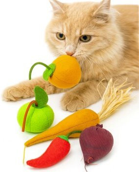 Canadian Cat Company Catnip Obst & Gemüse, 5er Set - Bild 1