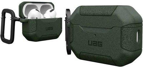 Urban Armor Gear Scout Schutzhülle für Apple AirPods Pro (Gen. 2) in Olivgrün - Bild 1