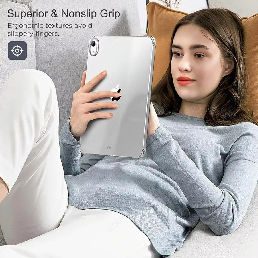 Transparentes Silikon TPU Soft Case mit Airbag-Schutz für Apple iPad Modelle - Bild 3