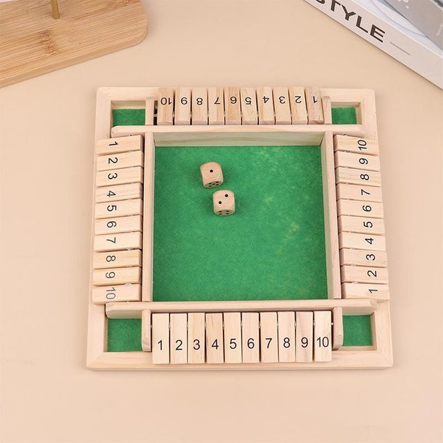 Yiran toy 1 Shut the Box, Brettspiel, 4 Spieler, ab 14 Jahren, Grün - Bild 1