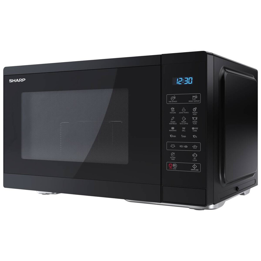 Sharp Mikrowelle mit Grill YC-MG252AE-B in Schwarz, B/H/T: 47,2 x 28 x 34,5 cm - Bild 2