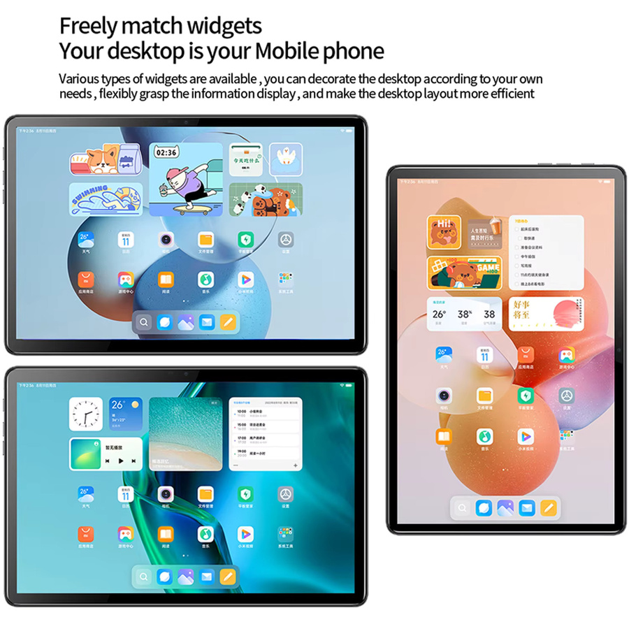 BDF 5G Tablet mit 10,36 Zoll Display, Android 13, 10-Kern Prozessor, 8GB RAM, 256GB ROM, Dual-SIM, WLAN und LTE, Farben: Blau oder Grau - Bild 5