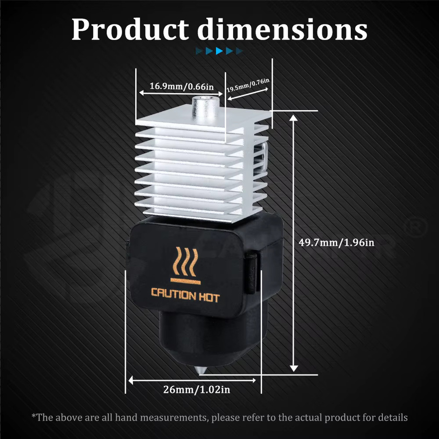 Bambu Lab A1 und A1 mini Upgrade High-Flow Hotend Kit mit einteiliger Edelstahldüse in Silber - Bild 2