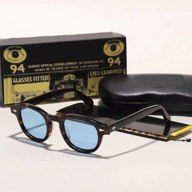 YPAY Sonnenbrille, Unisex, Vollrand, Rund, Acetat, Braun, polarisiert - Bild 1