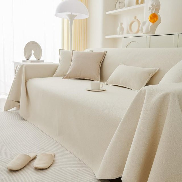 Wasserdichter und kratzfester Sofabezug von BC Pet Supplies in Beige, rutschfestes Sofahandtuch aus Samt, B/H: 90 x 210 cm - Bild 1