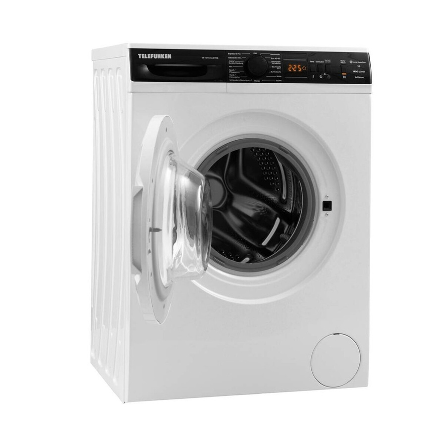 Telefunken Waschmaschine TF-WM-5441T1B weiß Frontlader mit Aquastop und Quick Wash B/H/T: 59,7 x 84,5 x 49,7 cm - Bild 4