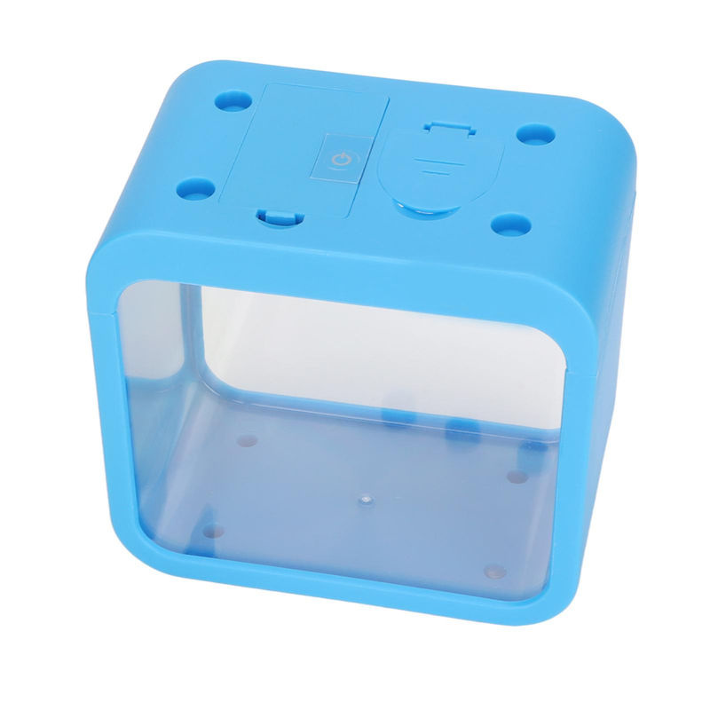 TOMTOP JMS Mini-Aquarium mit LED-Licht und Aquaponic-System, transparent und blau, Kunststoff, B/T/H: 12,5 x 8 x 6 cm - Bild 5