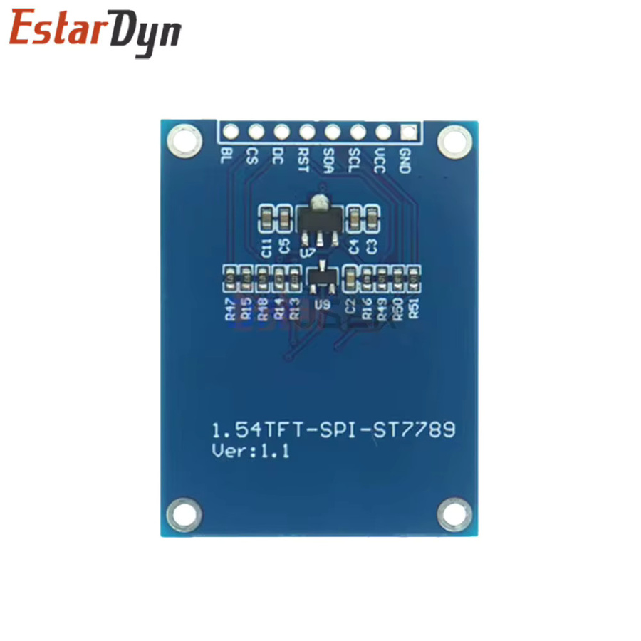 Estardyn ST7789 SPI Farbbildschirmmodul mit 1,54 Zoll IPS TFT Display in Blau für Raspberry Pi und STM32 (Auflösung: 240x240) - Bild 2